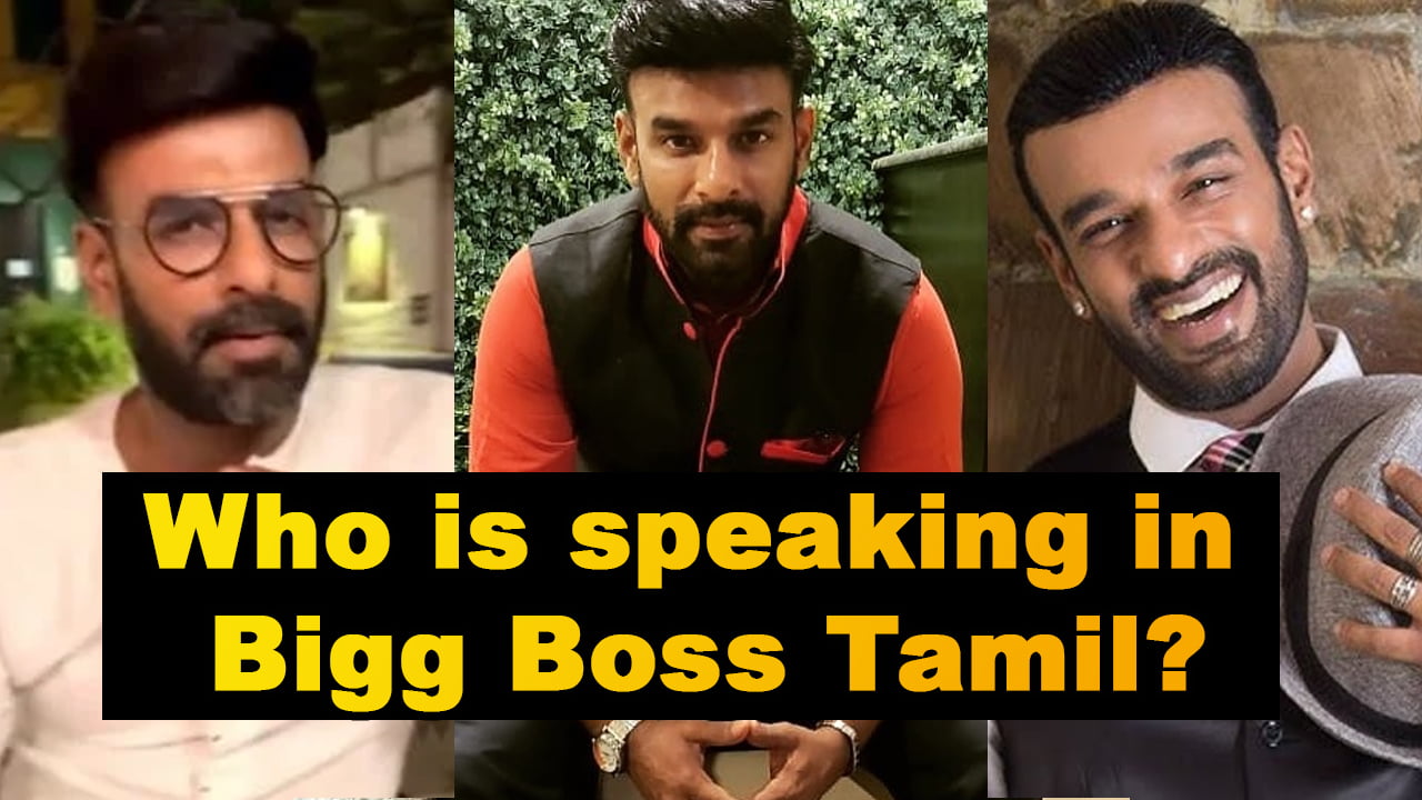 Who is speaking in Bigg Boss Tamil?